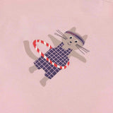 Lässig TINY TEAM Roze Baby/Kinder T-Shirt, Cat