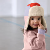 Lässig TINY TEAM Roze Fleece Kinder Sweater met Hartjes