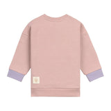 Lässig TINY TEAM Roze Fleece Kinder Sweater met Hartjes