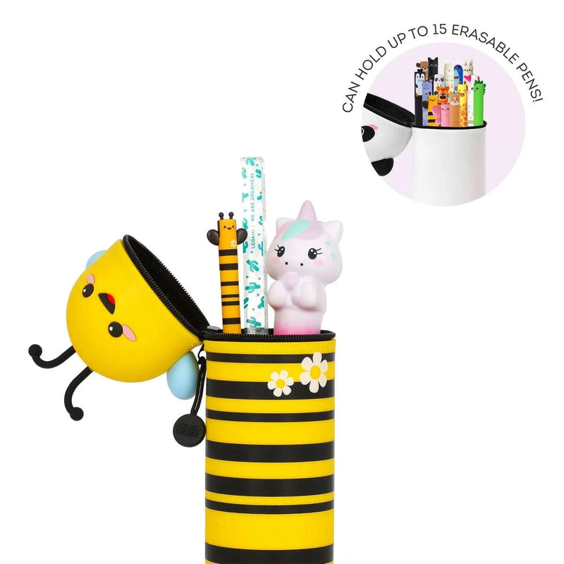 Legami 2-in-1 Soft Siliconen Pennenzak - Kawaii, Bee