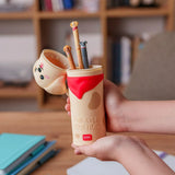 Legami 2-in-1 Soft Siliconen Pennenzak - Kawaii, Golden