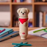 Legami 2-in-1 Soft Siliconen Pennenzak - Kawaii, Golden