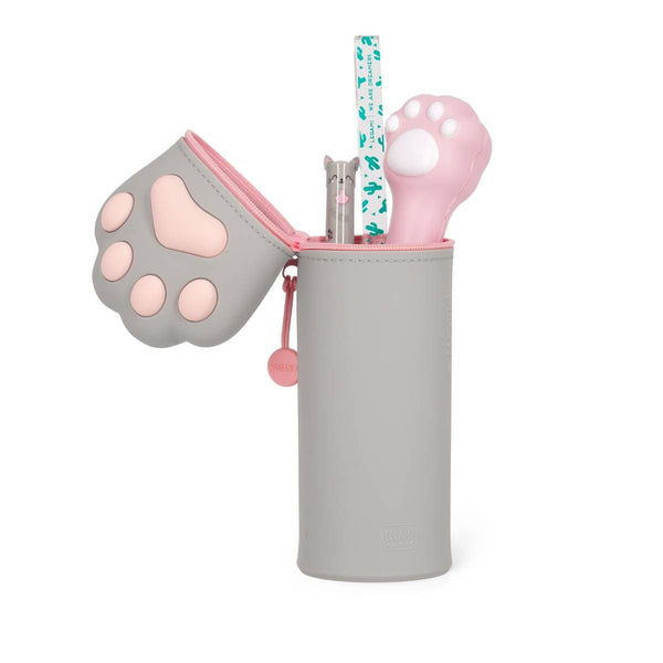 Legami 2-in-1 Soft Siliconen Pennenzak - Kawaii, Kitty Paw