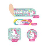 Legami BE BRAVE Assortiment van 30 Pleisters, Unicorn