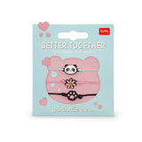 Legami BETTER TOGETHER Set van 3 Armbandjes, Panda