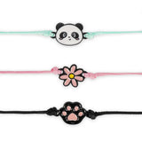Legami BETTER TOGETHER Set van 3 Armbandjes, Panda