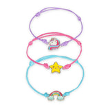 Legami BETTER TOGETHER Set van 3 Armbandjes, Unicorn