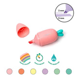 Legami CARRATE TEAM Set van 6 Mini Highlighters