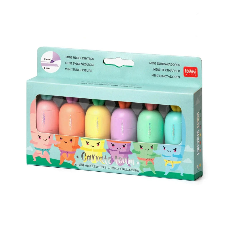 Legami CARRATE TEAM Set van 6 Mini Highlighters