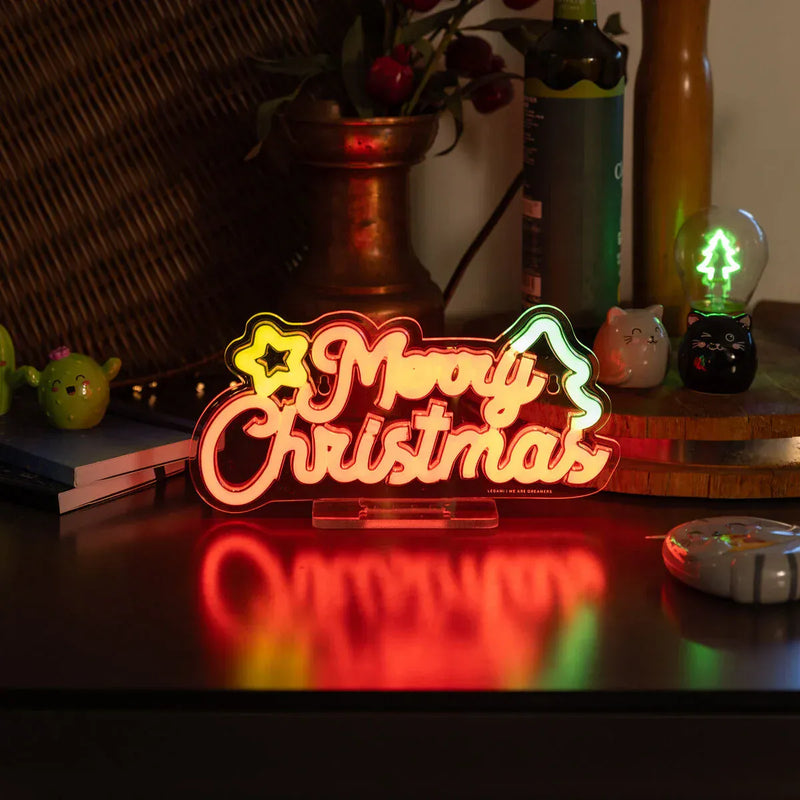 Legami CHRISTMAS - IT'S A SIGN Neon Lamp, Merry Xmas