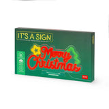 Legami CHRISTMAS - IT'S A SIGN Neon Lamp, Merry Xmas