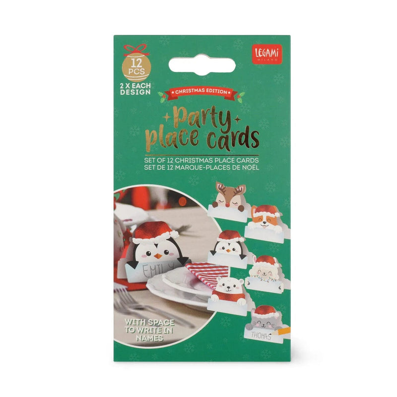 Legami CHRISTMAS Set van 12 Kerst tafelkaartjes