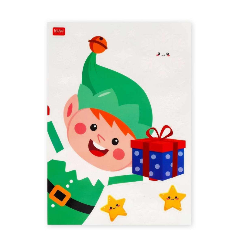 Legami CHRISTMAS Set van 35 statische Raamstickers, Kerstmis