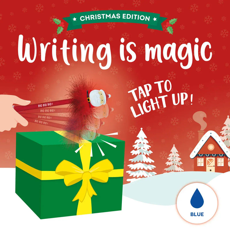Legami CHRISTMAS - WRITING IS MAGIC Balpen met lichtje, Kerstman