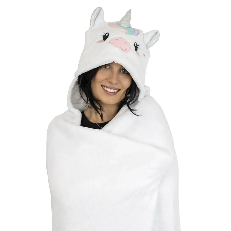 Legami COSY HUGS Deken met Kap, Unicorn