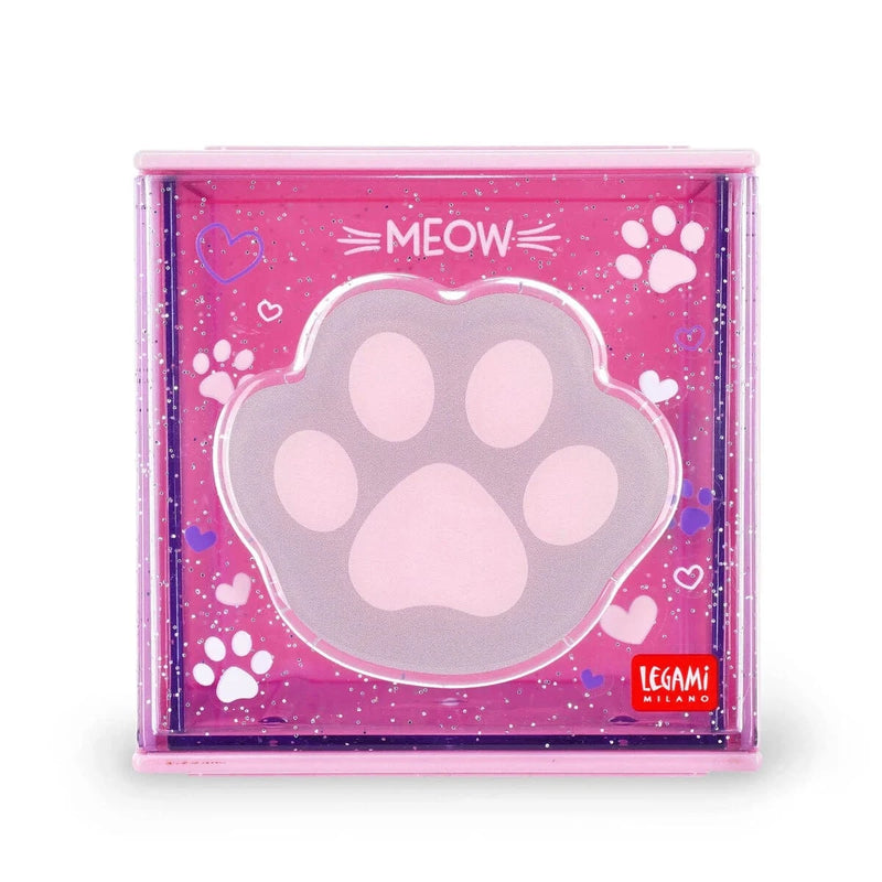 Legami CUTIE CUBE Stapelbaar Bureau Opbergdoosje, Kitty