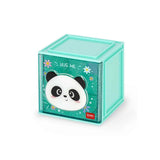 Legami CUTIE CUBE Stapelbaar Bureau Opbergdoosje, Panda