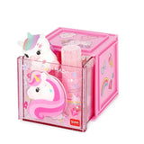 Legami CUTIE CUBE Stapelbaar Bureau Opbergdoosje, Unicorn