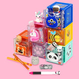 Legami CUTIE CUBE Stapelbaar Opbergdoosje, Monster