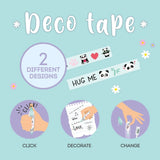 Legami DECO TAPE Decoratiepen met 2 designs, Panda