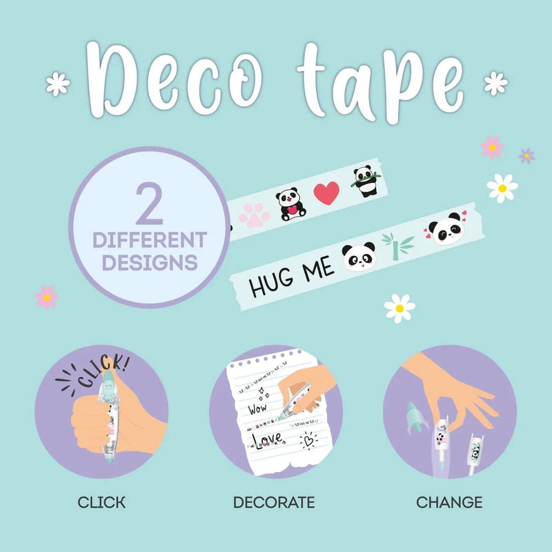 Legami DECO TAPE Decoratiepen met 2 designs, Panda