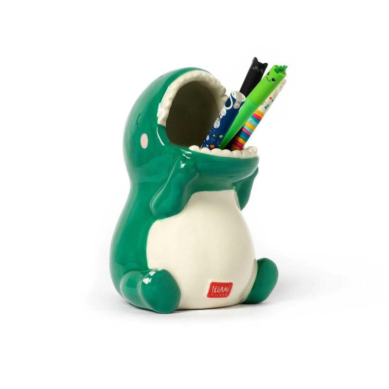 Legami DESK FRIENDS Keramische pen- en potloodhouder, Dino