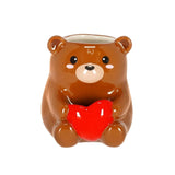 Legami DESK FRIENDS Keramische pen- en potloodhouder, Teddy Bear