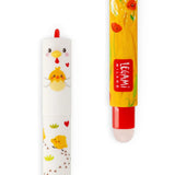 Legami Erasable Gel Pen, Hen