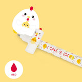 Legami Erasable Gel Pen, Hen