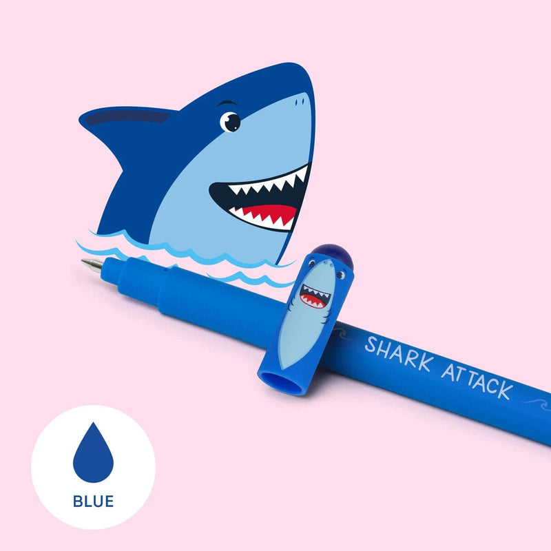 Legami Erasable Gel Pen, Shark