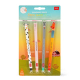 Legami FARM SWEET FARM Erasable Gel Pen set van 4