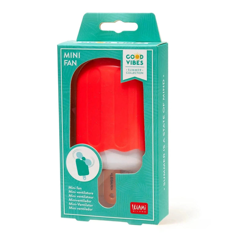 Legami GOOD VIBES Mini Ventilator, Ice Pop