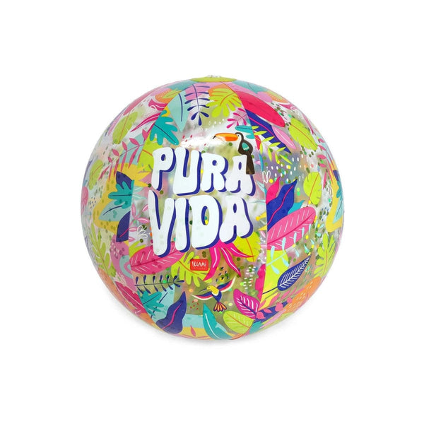 Legami GOOD VIBES Opblaasbare Glitter Strandbal, Pura Vida