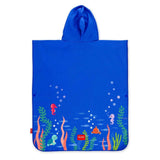 Legami GOOD VIBES Poncho Handdoek voor kinderen, Shark