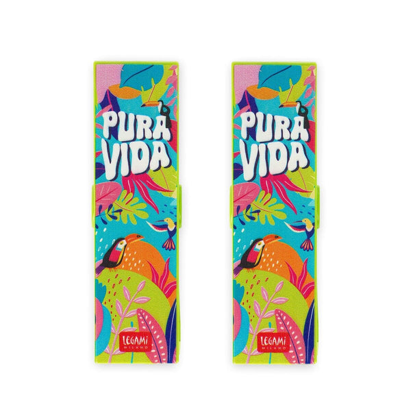 Legami GOOD VIBES Set van 2 Strandhanddoek klemmen, Pura Vida