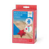 Legami GOOD VIBES Set van 4 Strandhanddoek Ankerpennen, Starfish