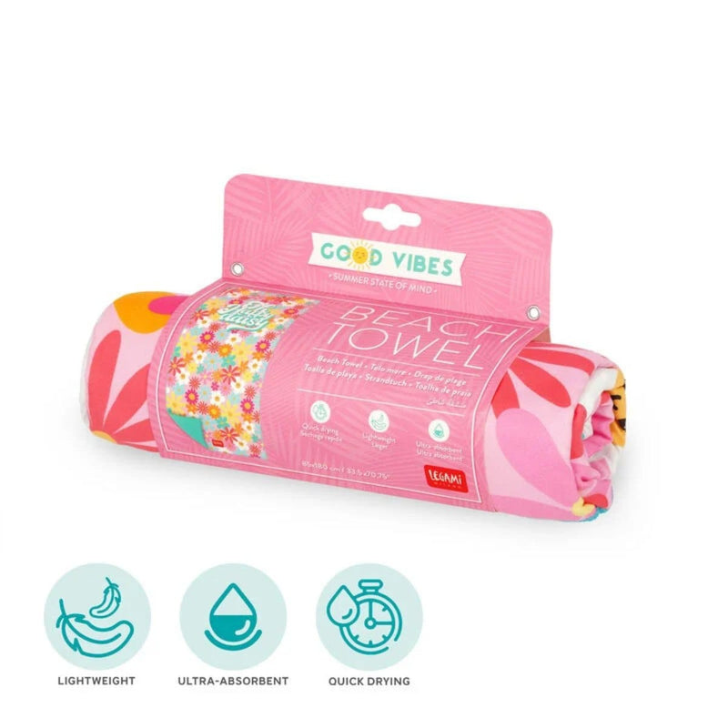 Legami GOOD VIBES Strandhanddoek, Daisy