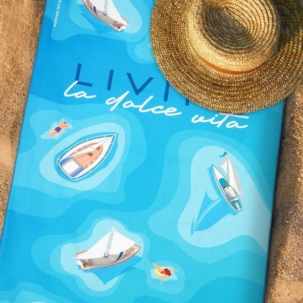 Legami GOOD VIBES Strandhanddoek, La Dolce Vita