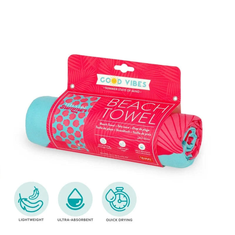 Legami GOOD VIBES Strandhanddoek, Seashell