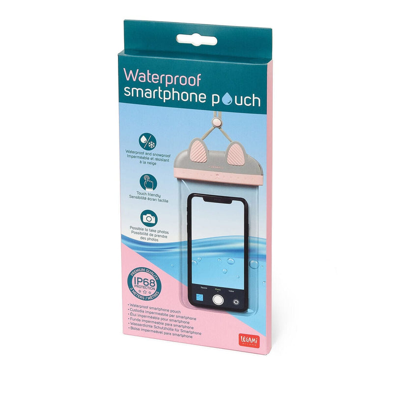 Legami GOOD VIBES Waterdichte Smartphone Pouch, Kitty