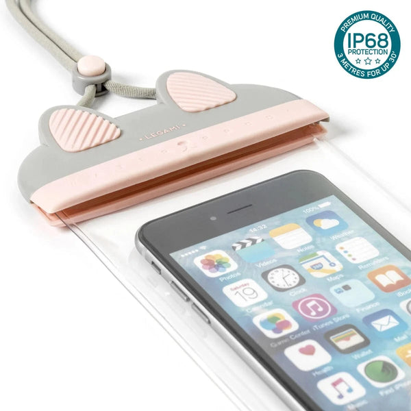 Legami GOOD VIBES Waterdichte Smartphone Pouch, Kitty