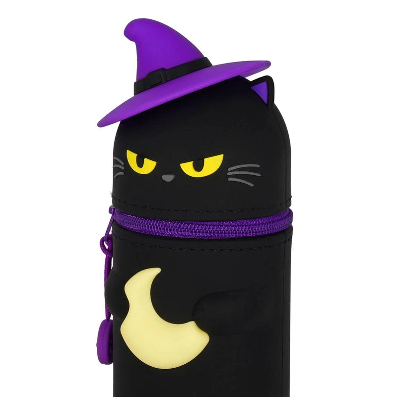 Legami HALLOWEEN 2-in-1 Soft Siliconen Pennenzak - Kawaii, Black Kitty