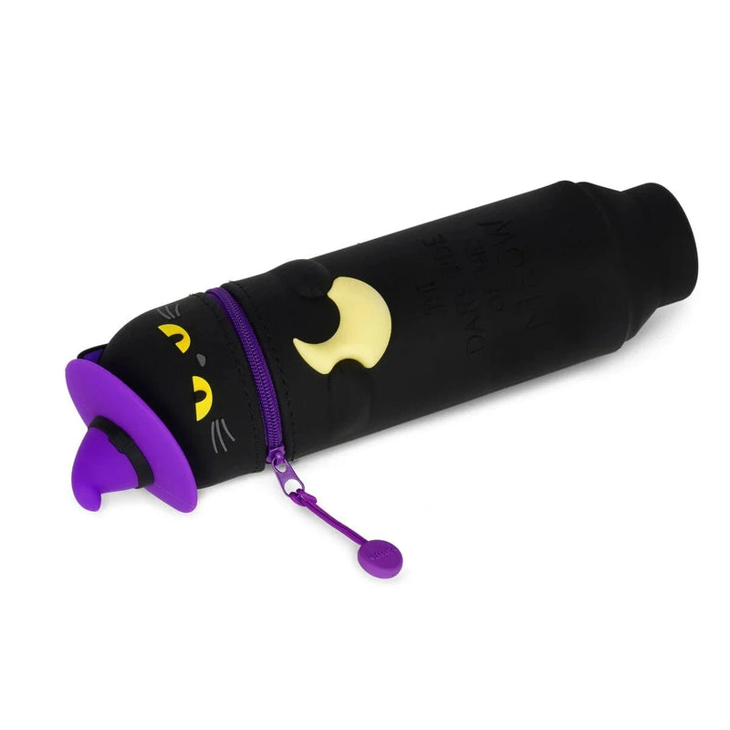 Legami HALLOWEEN 2-in-1 Soft Siliconen Pennenzak - Kawaii, Black Kitty