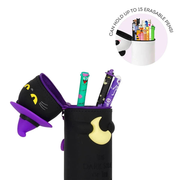 Legami HALLOWEEN 2-in-1 Soft Siliconen Pennenzak - Kawaii, Black Kitty