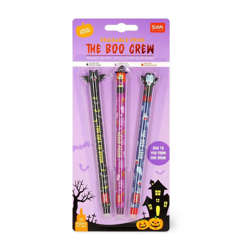 Legami HALLOWEEN Erasable Gel Pens - Set van 3, The Boo Crew