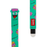 Legami HALLOWEEN Erasable Gel Pens - Set van 3, The Boo Crew - Zombie + Skeleton + Kitty Witch