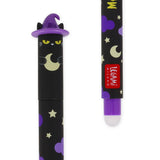 Legami HALLOWEEN Erasable Gel Pens - Set van 3, The Boo Crew - Zombie + Skeleton + Kitty Witch