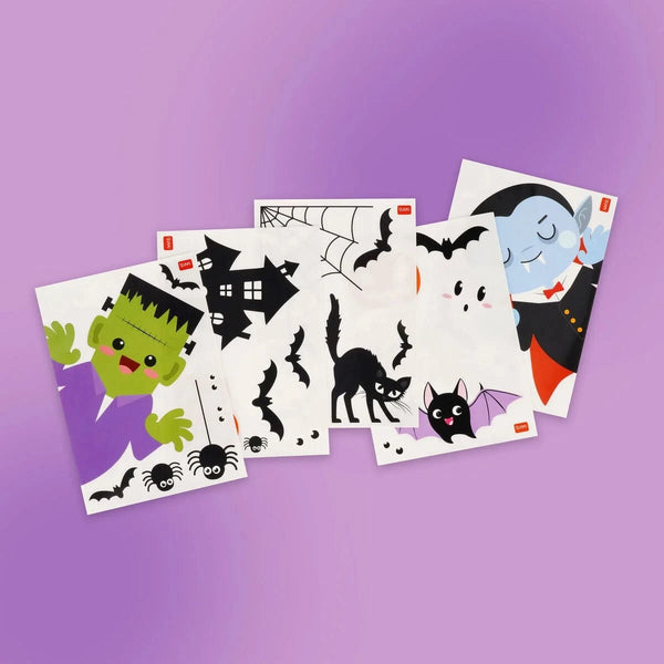 Legami HALLOWEEN Set van 35 statische Spooky raamstickers, Window-Wow
