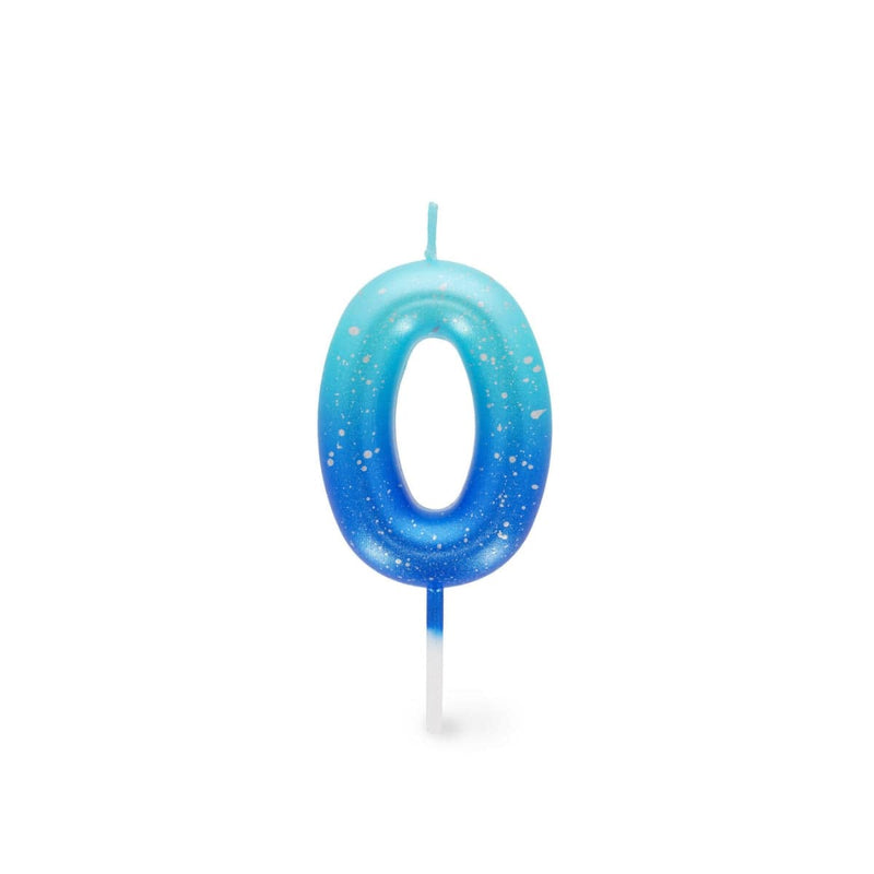Legami HAPPY BIRTHDAY Verjaardags Taart kaars Cijfer 0, Blauw