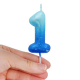 Legami HAPPY BIRTHDAY Verjaardags Taart kaars Cijfer 1, Blauw